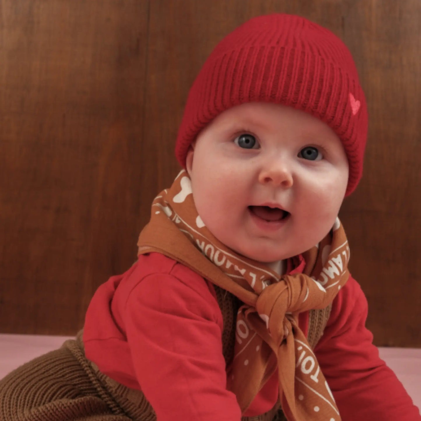 Bonnet bébé / Rouge Atelier Wagram
