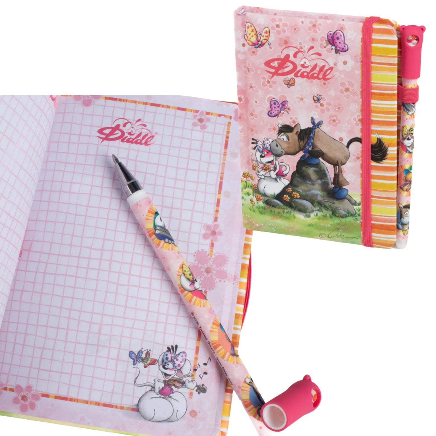 Carnet A6 + stylo / Diddl Summer