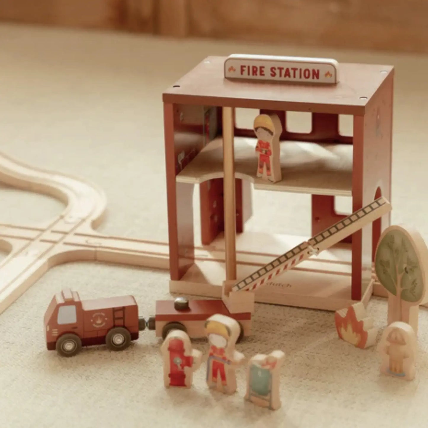 Caserne de pompiers en bois Little Dutch