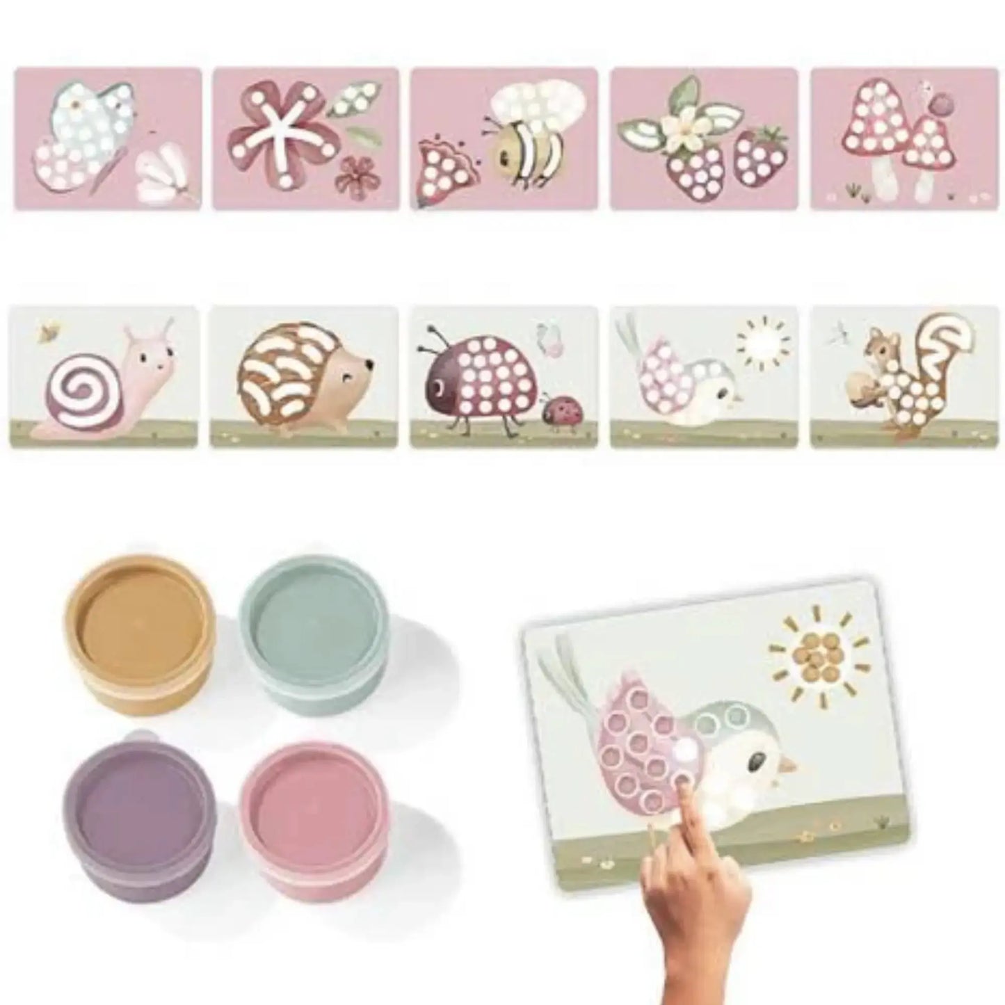 Kit de peinture au doigt / Fairy Garden Little Dutch