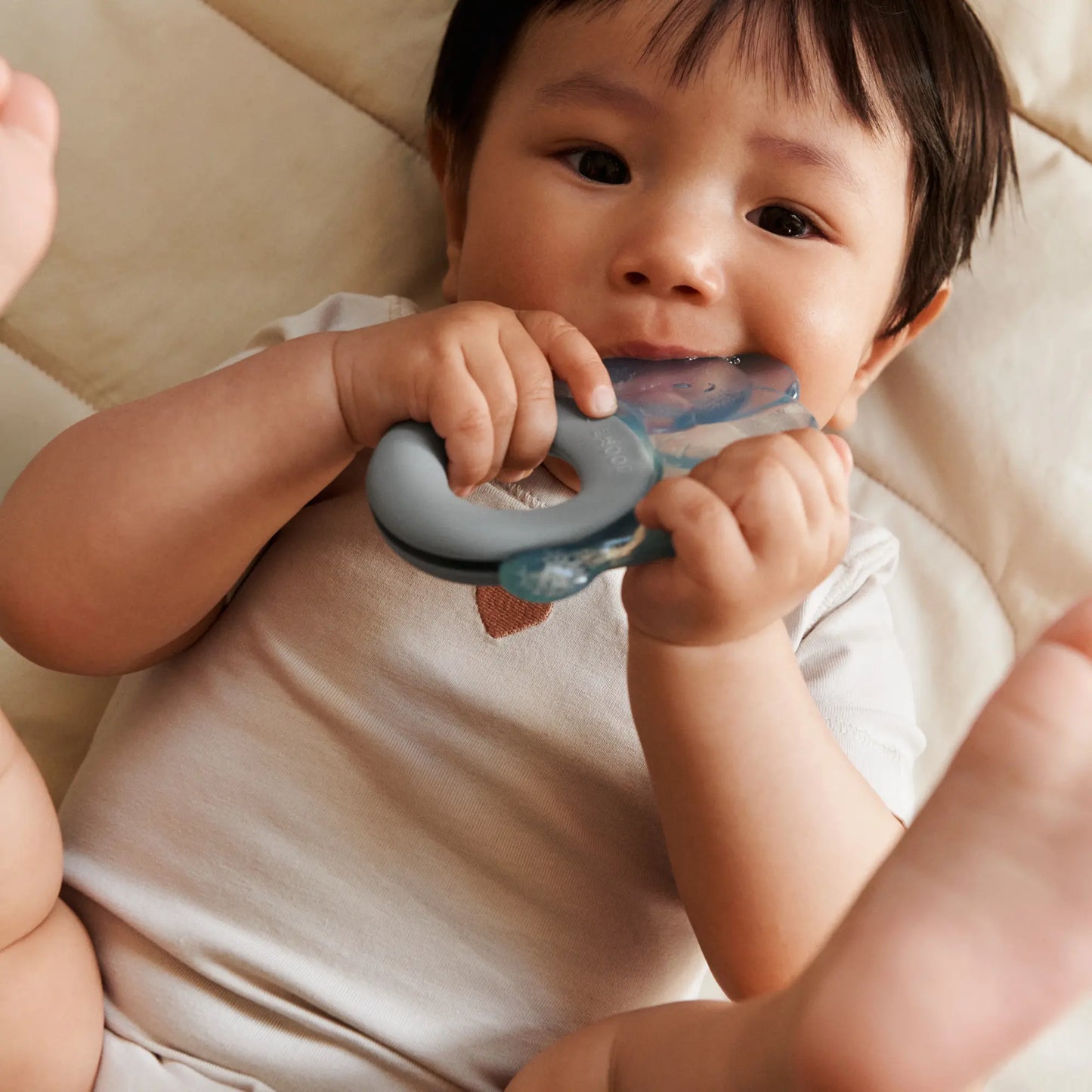 Lot de 2 anneaux de dentition rafraîchissants / Rita Elephant Bleu