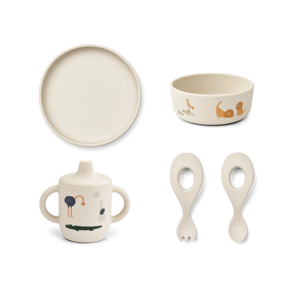 Set repas en silicone 5 pièces / All together Liewood