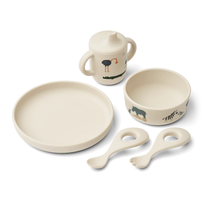 Set repas en silicone 5 pièces / All together Liewood