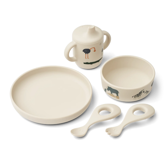 Set repas en silicone 5 pièces / All together Liewood