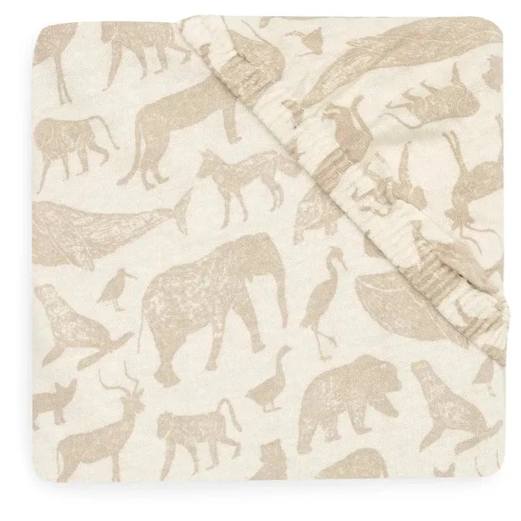 Drap housse / Animal nougat Jollein