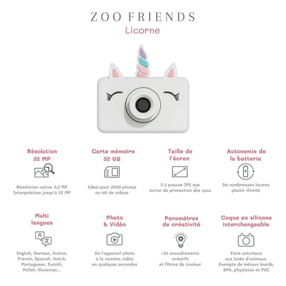 Appareil photo Zoo Friends / Licorne Zoo Family