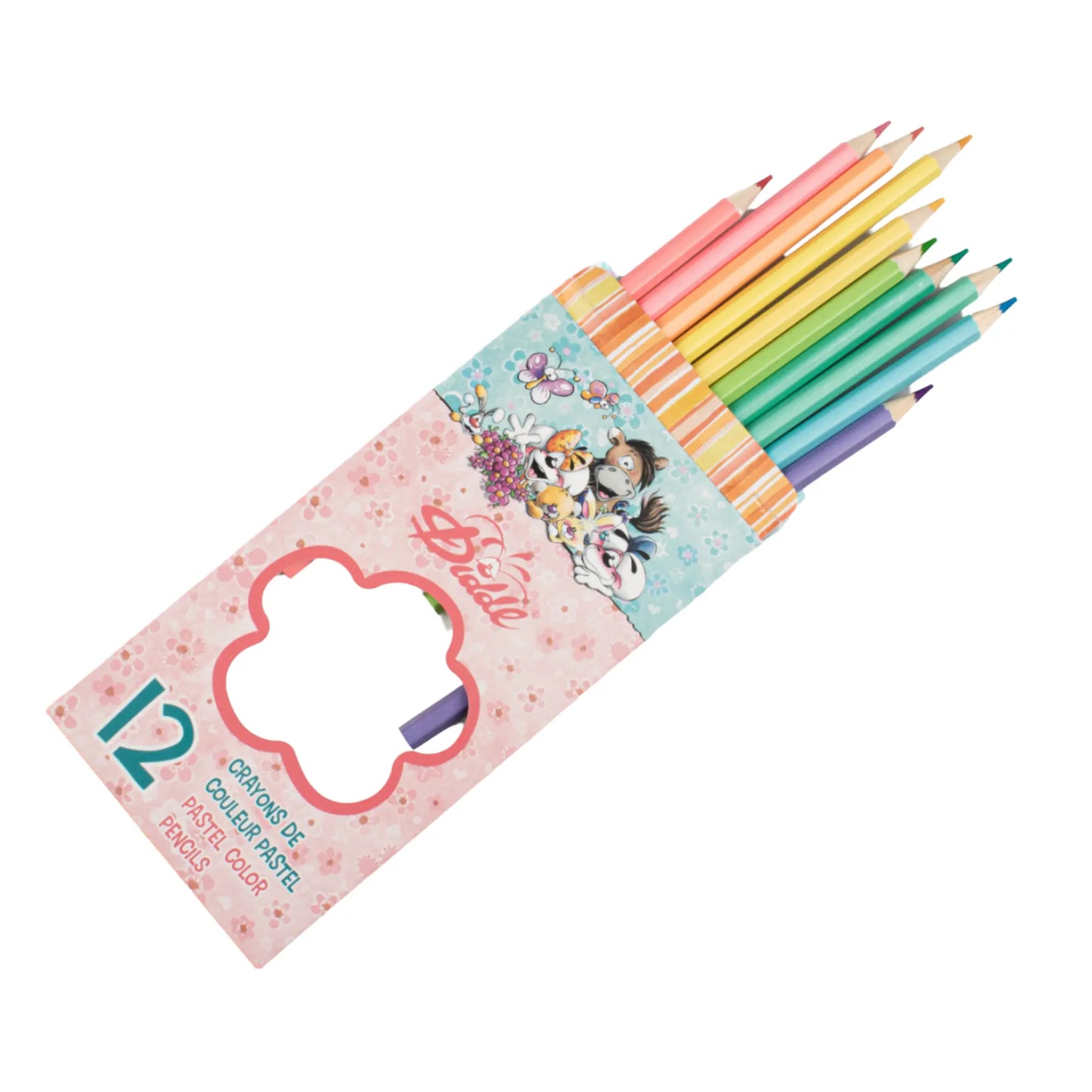 Boîte de 12 crayons parfumés / Diddl Summer