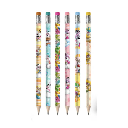 Boîte de 6 crayons avec gomme / Diddl Summer