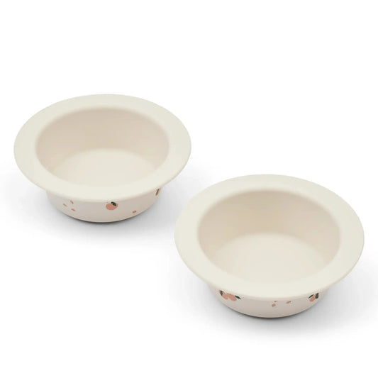 Deux assiettes à ventouse / Peach Liewood