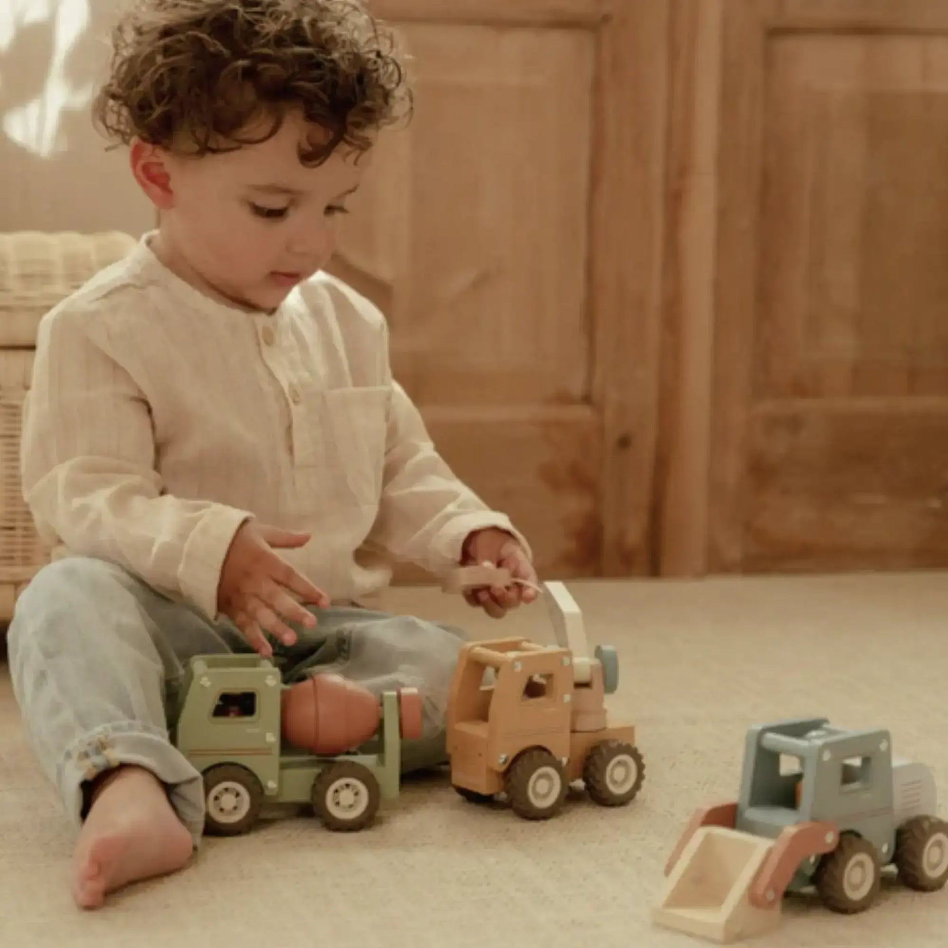 Bulldozer en bois Little Dutch