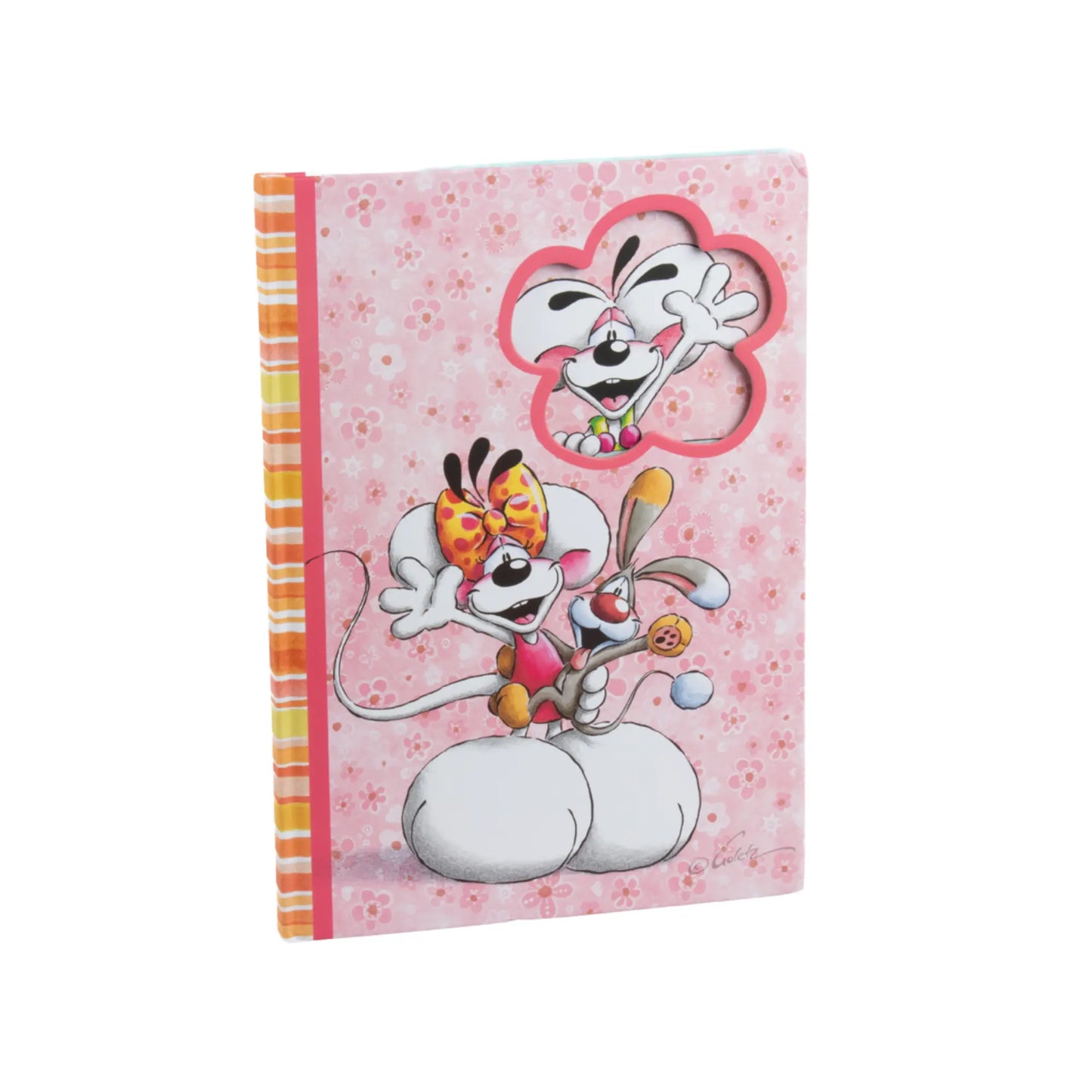Cahier A4 rigide motif fleur / Diddl Summer