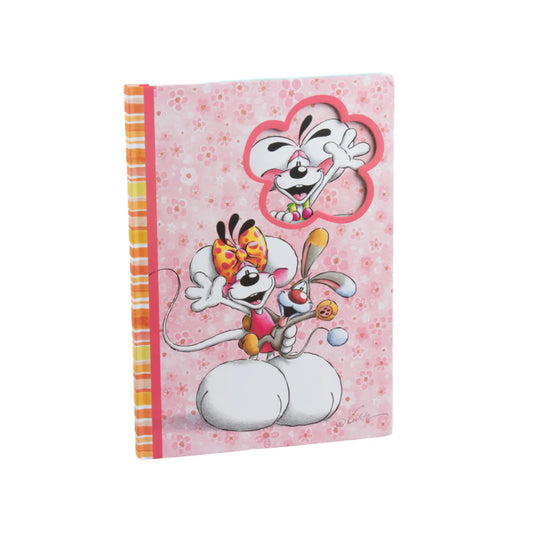 Cahier A4 rigide motif fleur / Diddl Summer