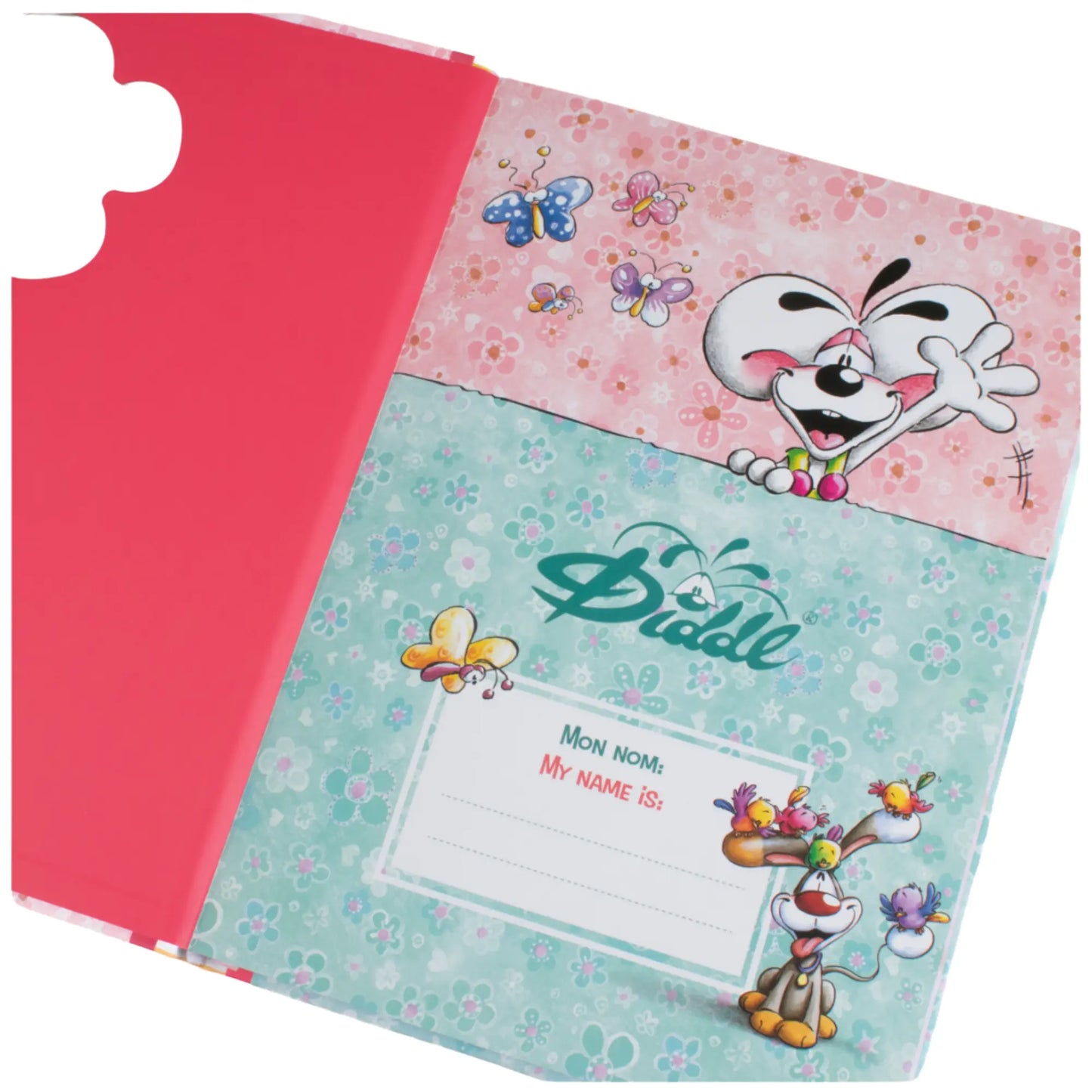 Cahier A4 rigide motif fleur / Diddl Summer