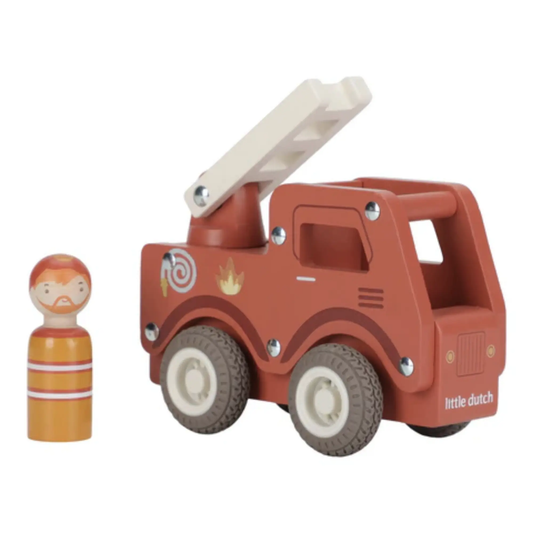 Camion de pompiers en bois Little Dutch