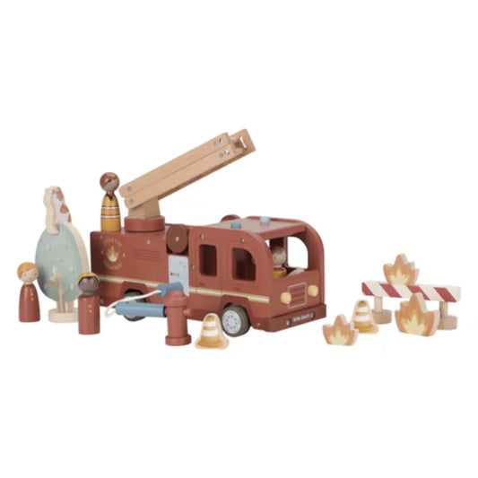 Camion de pompiers et accessoires Little Dutch