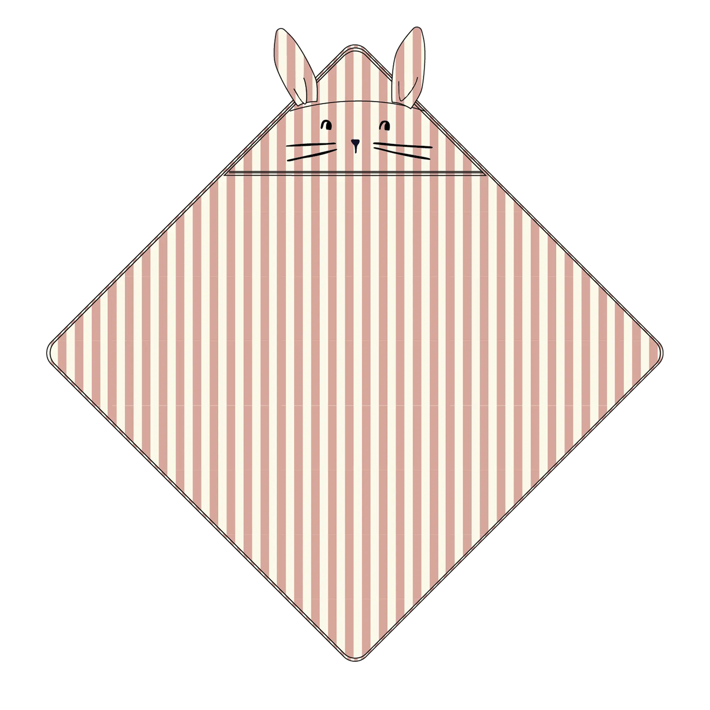 Cape de bain Lapin / Coral Blush Liewood