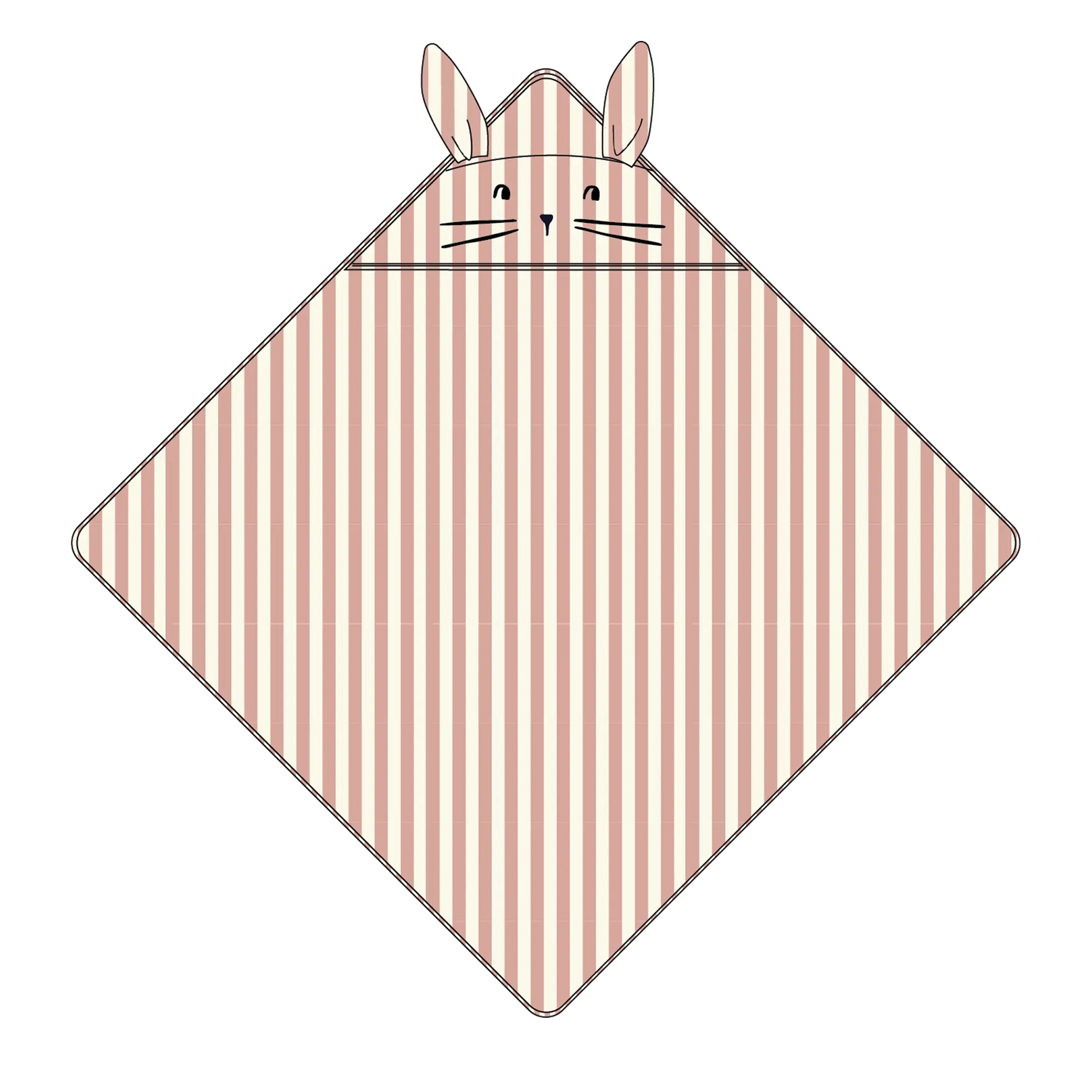 Cape de bain Lapin / Coral Blush Liewood