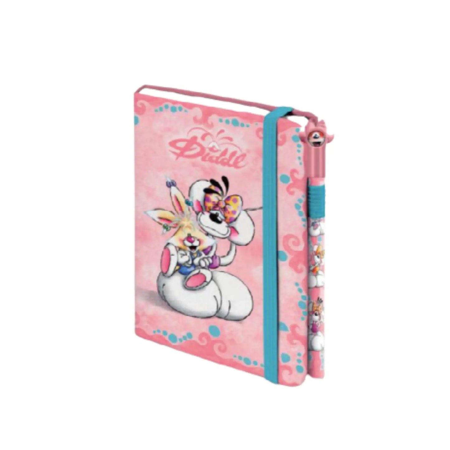 Carnet et stylo A6 Rose / Diddl