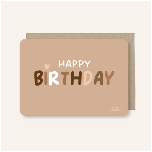Carte postale / Happy Birthday Atelier Wagram