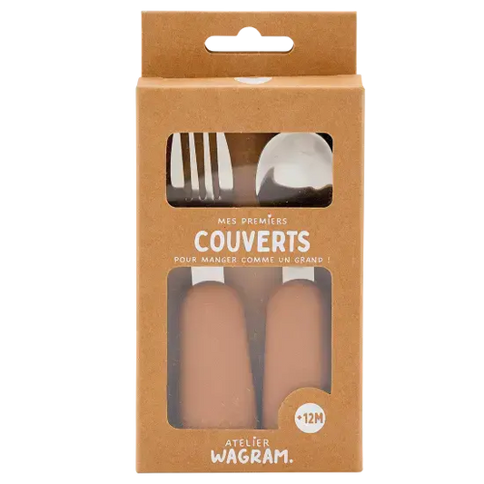 Couverts en silicone / Crème Atelier Wagram