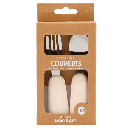 Couverts en silicone / Crème Atelier Wagram
