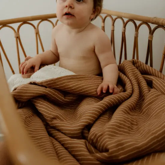 Couverture Pilou / Rayures Fines Atelier Wagram