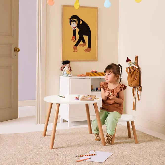 Ensemble table et tabourets enfants Kid's concept