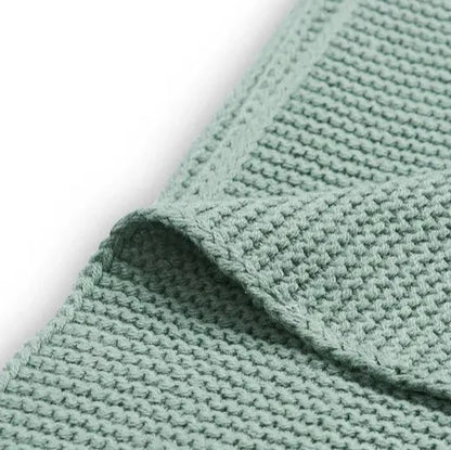 Couverture Basic knit / Forest Green Jollein