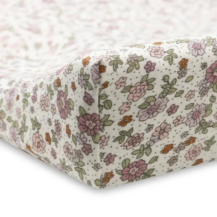 Housse matelas à langer / Jersey retro flowers Jollein