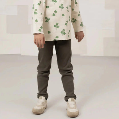 Leggings / Rom Pom Taupe fonce Studio Bohème