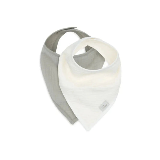 Lot de deux bavoirs bandana / Olive Green - Oatmeal Jollein