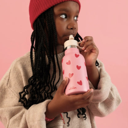 Ma petite gourde / Rose Coeurs Rouge Atelier Wagram