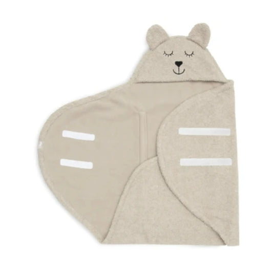 Couverture portefeuille / Bear Boucle Olive Green Jollein