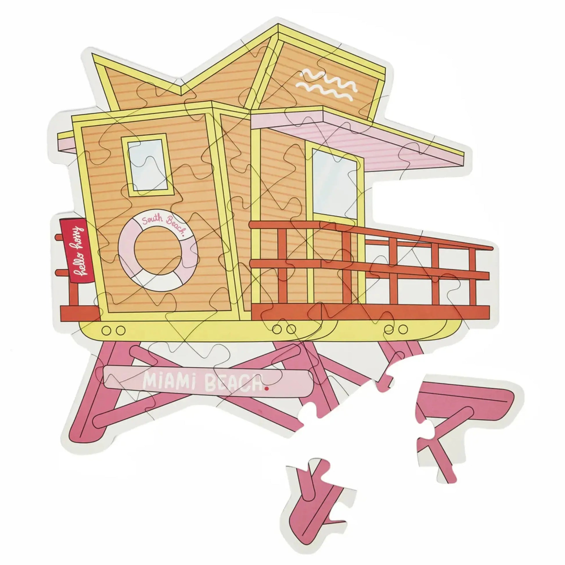 Puzzle / Miami Plage Hello Hossy