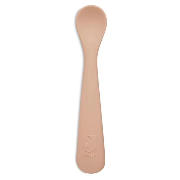 Lot de deux cuillères en silicone / Pale pink Jollein