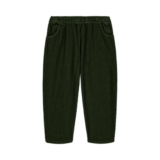 Pantalon Carrot / Corderoy Vert Forêt Studio Bohème