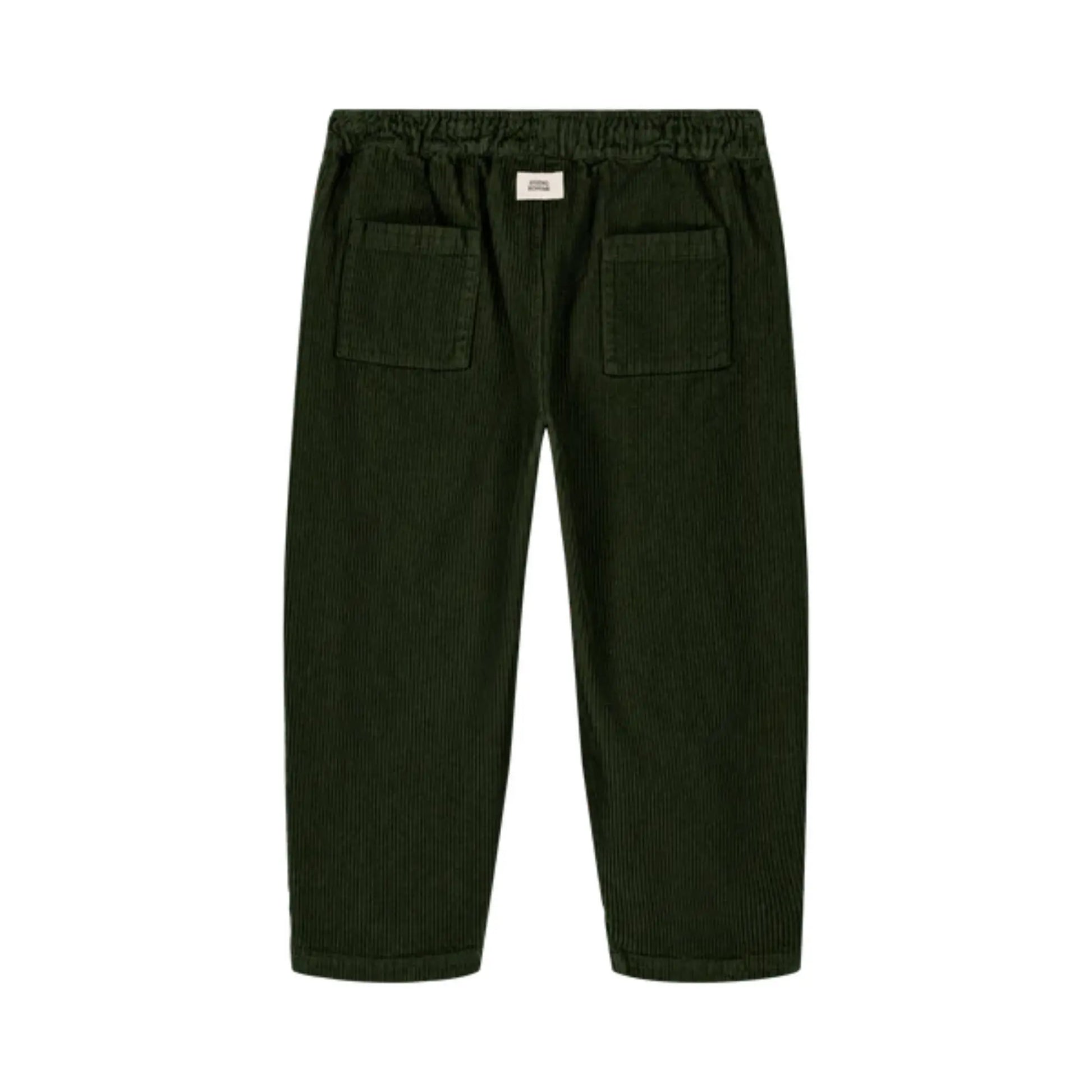 Pantalon Carrot / Corderoy Vert Forêt Studio Bohème