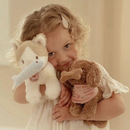 Peluche chat avec sac de transport / Marley Little Dutch