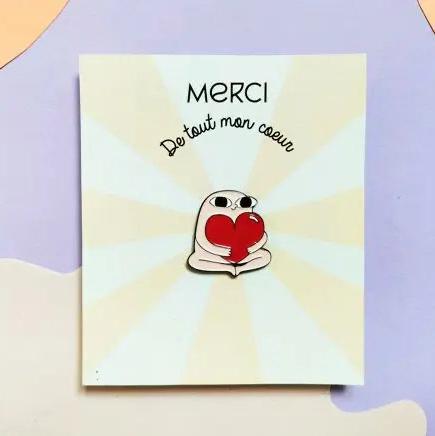 Pin's Merci Rose Pamela Loops