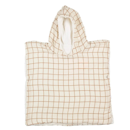 Poncho en gaze / Grands Carreaux Atelier Wagram