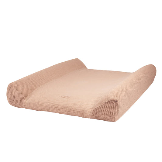 Housse matelas à langer en gaze / Powder Pink Nobodinoz