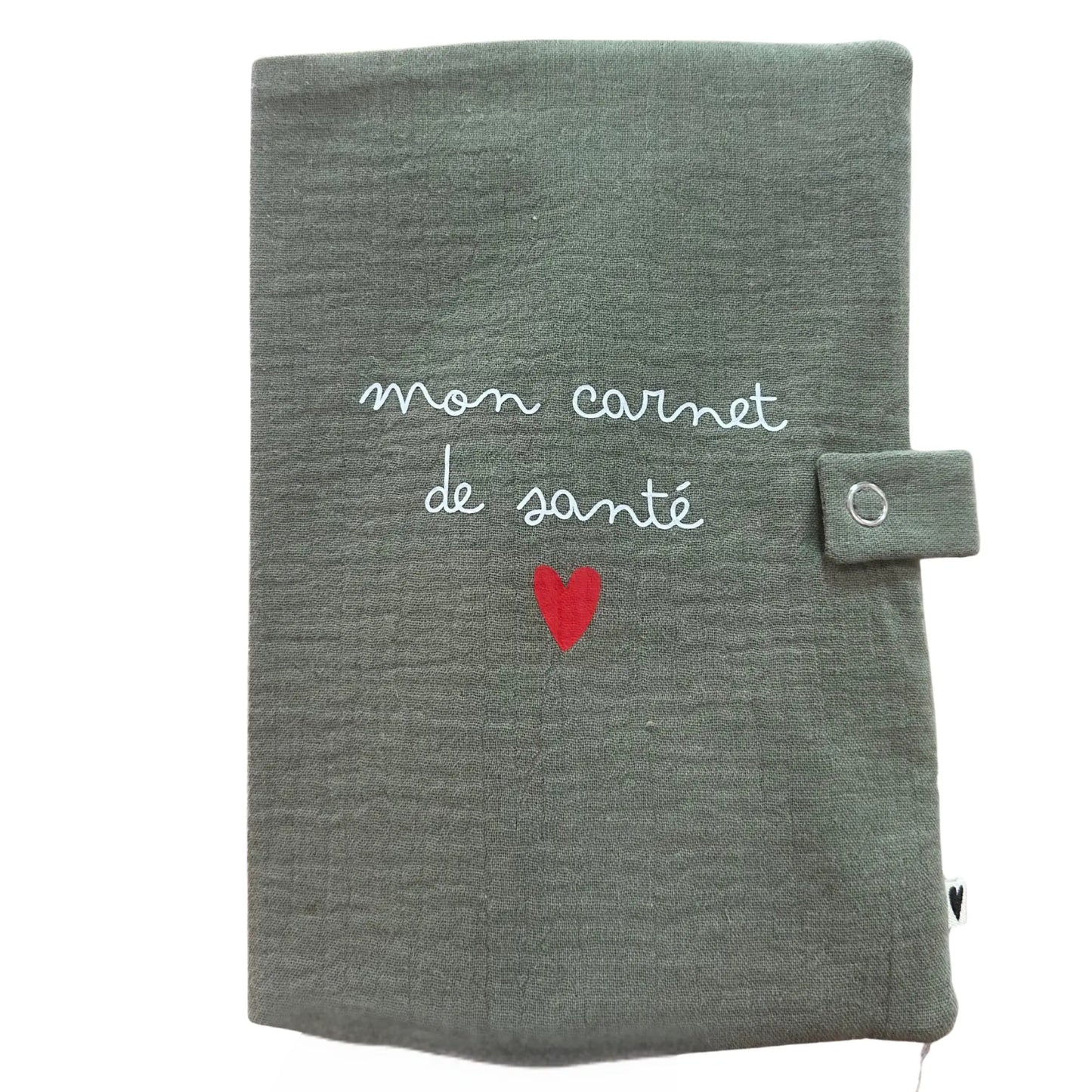Protège carnet de santé / Gaze vert olive Atelier Wagram