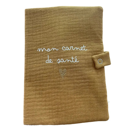 Protège carnet de santé / Gaze camel Atelier Wagram