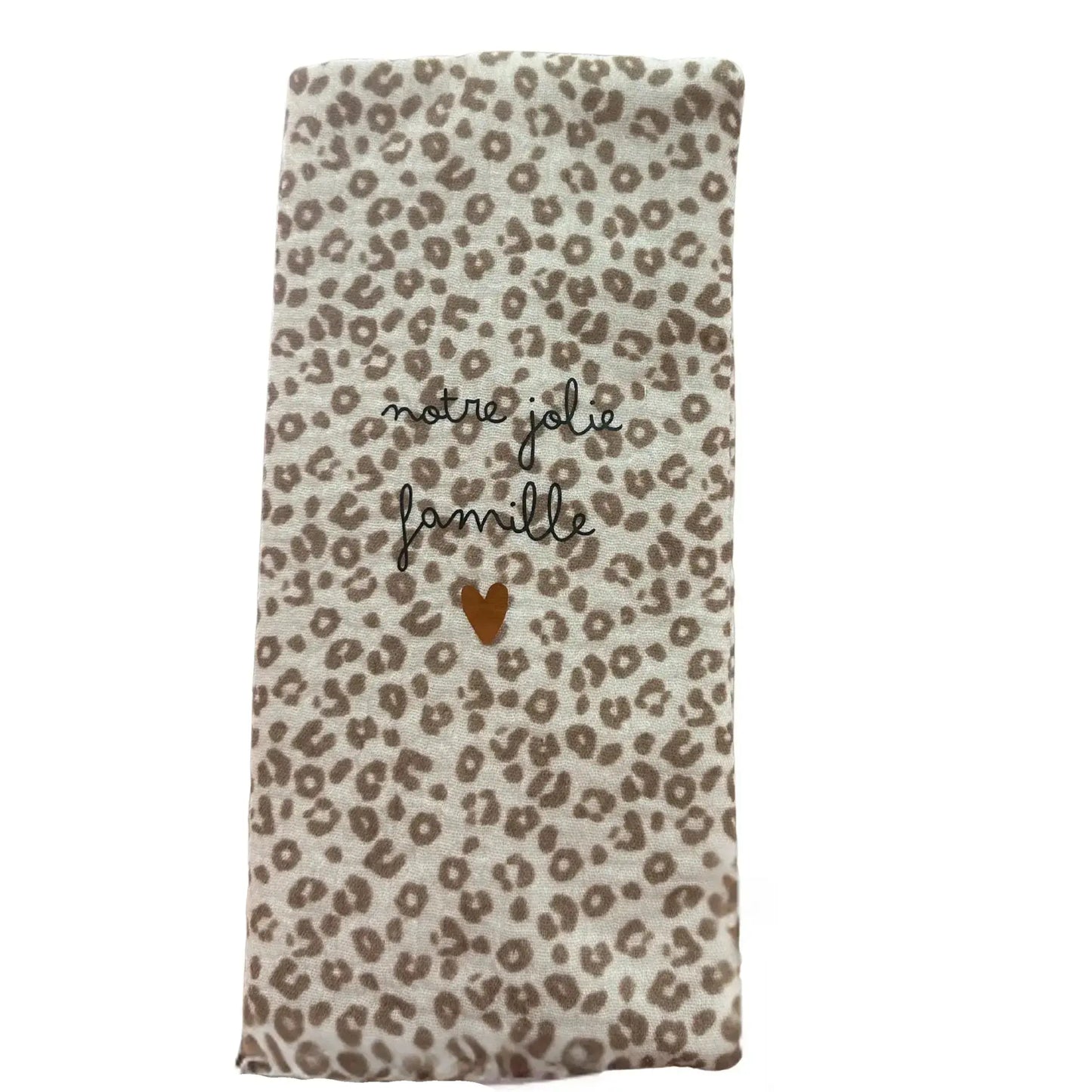 Protège livret de famille / Gaze léopard Atelier Wagram