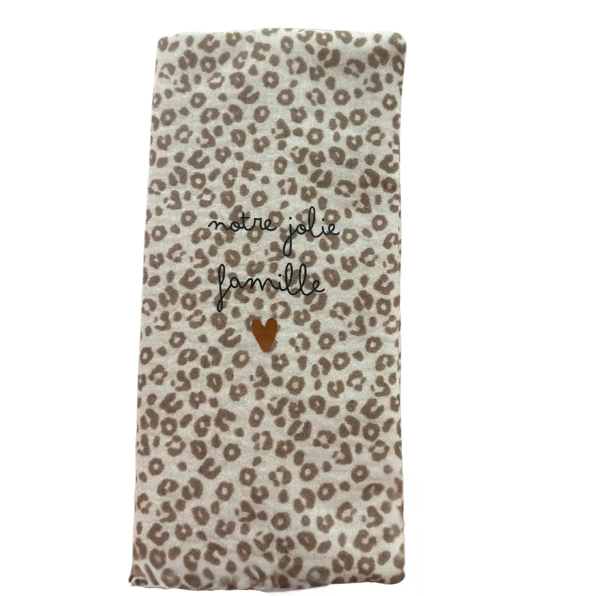 Protège livret de famille / Gaze léopard Atelier Wagram