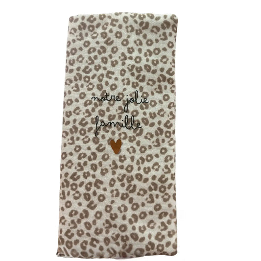 Protège livret de famille / Gaze léopard Atelier Wagram