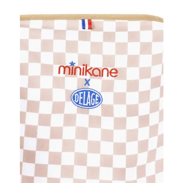 Poussette poupées / Racing damier beige, blanc Minikane