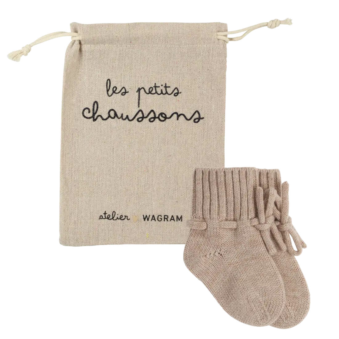 Chaussons bébé / Sable Atelier Wagram