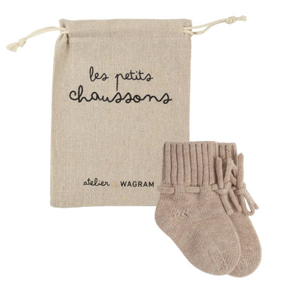 Chaussons bébé / Sable Atelier Wagram