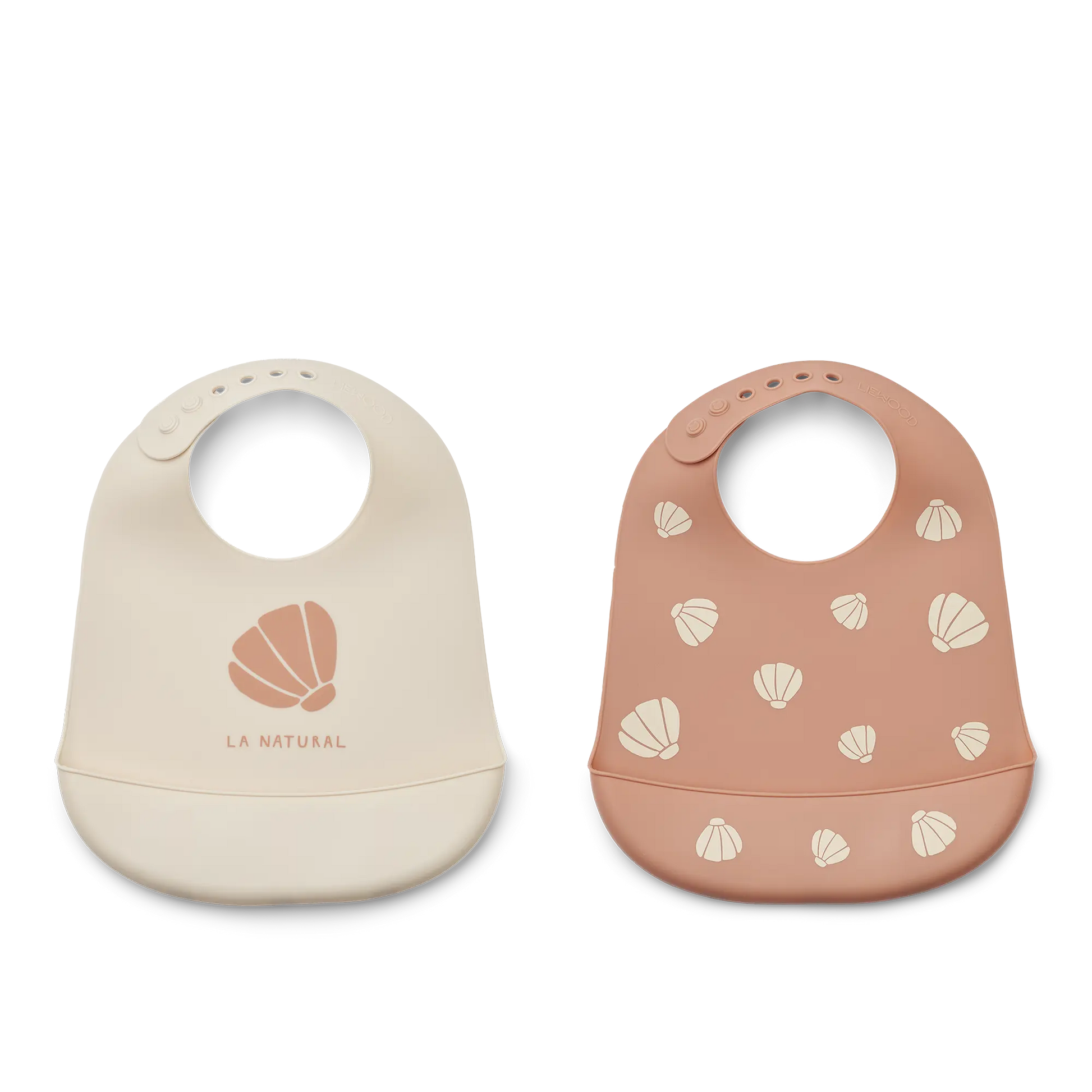 Lot de deux bavoirs en silicone / Shell Liewood